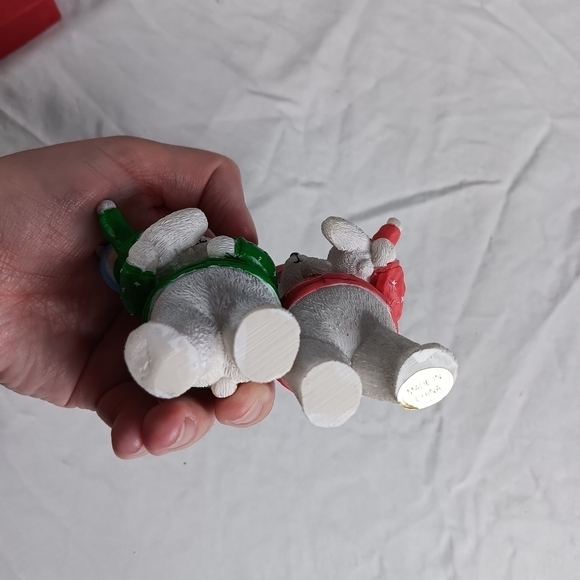 VTG Santa bear Christmas Ornament 2002 Marshall Fields Resin NEW Boxed Holiday - Picture 7 of 15